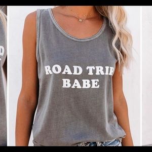 NEW “Road Trip Babe” Cotton Tank